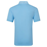 FootJoy Wordmark Pique heren golfpolo shirt (blauw)