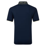 FootJoy Wordmark Pique heren golfpolo shirt (marineblauw)