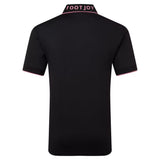 FootJoy Wordmark Pique heren golfpolo shirt (zwart)