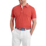 FootJoy Wordmark Pique heren golfpolo shirt (vintage rood)