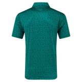 FootJoy Painted Floral Lisle Heren Golfpolo Shirt (groen)