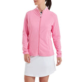FootJoy Full-Zip Rib midlayer - dames golfvest (klassiek roze)