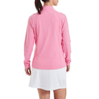 FootJoy Full-Zip Rib midlayer - dames golfvest | kleur: Klassiek roze