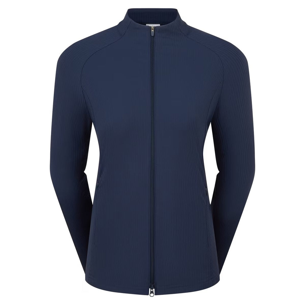 FootJoy Full-Zip Rib midlayer - dames golfvest | kleur: Marineblauw