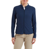 FootJoy Full-Zip Rib midlayer - dames golfvest (marineblauw)