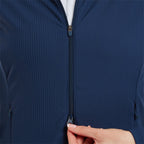 FootJoy Full-Zip Rib midlayer - dames golfvest | kleur: Marineblauw