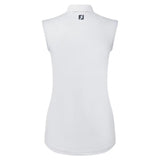 Footjoy Sleeveless Lisle dames golf polo (wit)