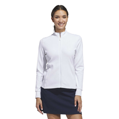 adidas Performance Texture Full Zip dames golf jacket - Wit