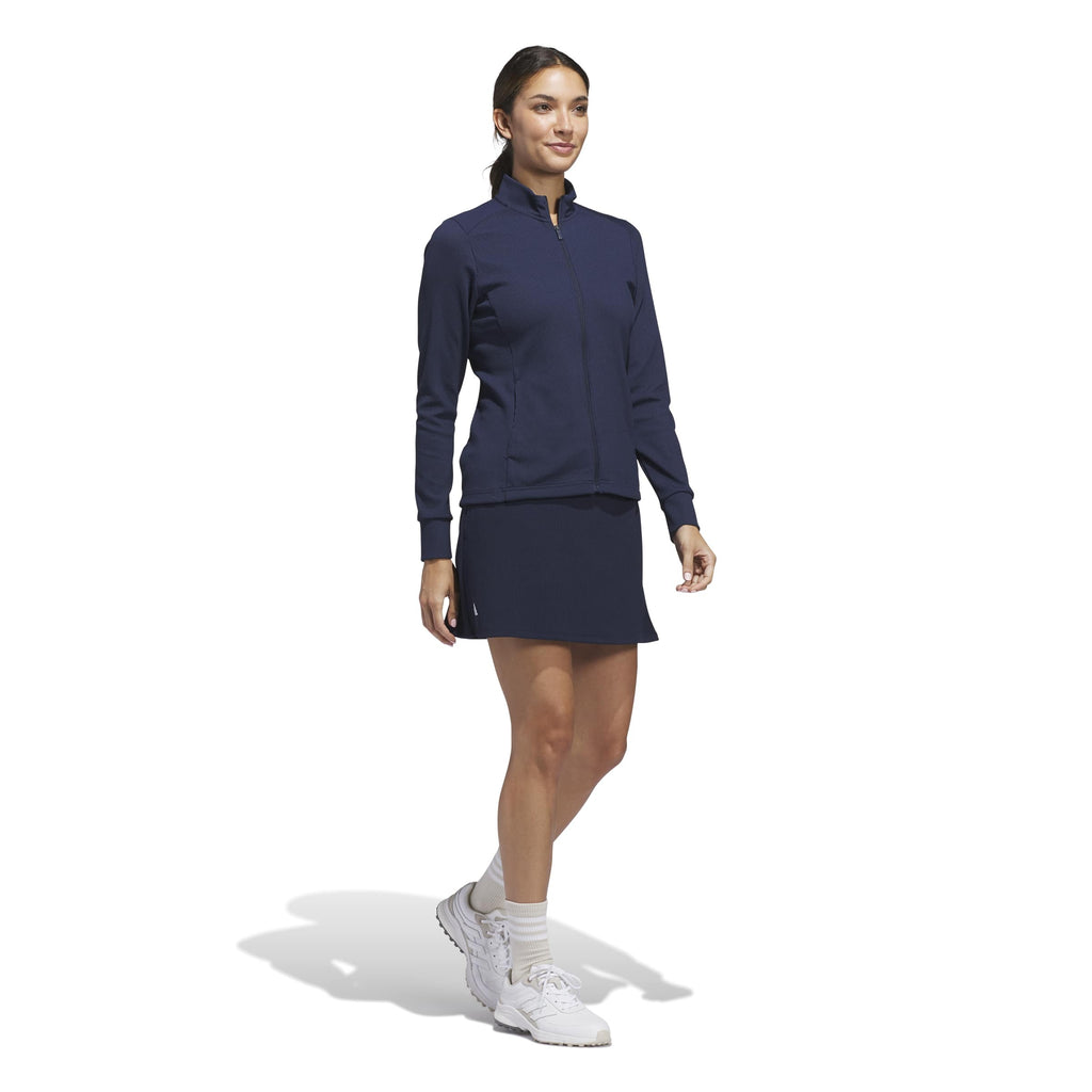 Veste de golf adidas Performance Texture Full Zip femme - Bleu marine