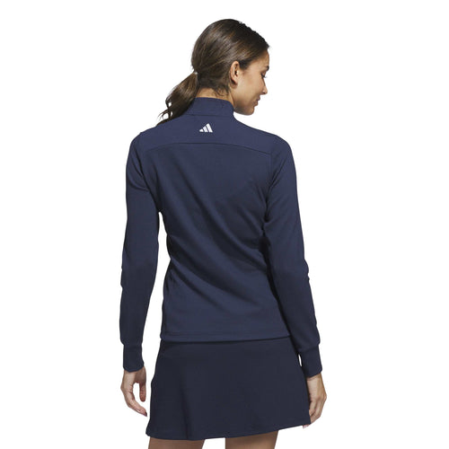 adidas Performance Texture Full Zip dames golf jacket - Marineblauw
