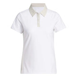 adidas Ultimate365+ Grid Climacool Dames Golfpolo Shirt (wit-beige)