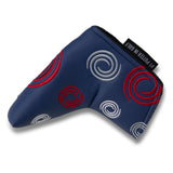 Odyssey Navy Swirl Blade Putter Headcover