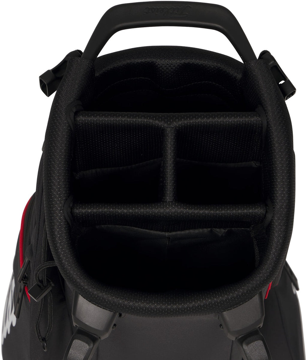Titleist Players 4 golf standbag - draagtas | kleur: Zwart-rood