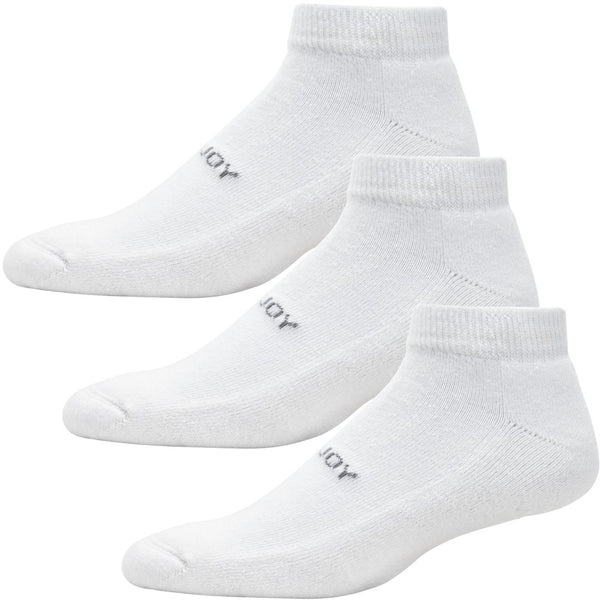 Footjoy Comfortsof golf enkelsokken  wit 3 paar