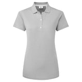 FootJoy Stretch Pique Solid dames golf poloshirt (grijs)