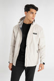 Calvin Klein Feather Dry 15K Hooded waterdichte golfjas | kleur: Zand
