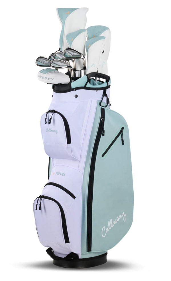 Callaway Reva 11-delige dames golfset inclusief cartbag | kleur: Wit-mintgroen