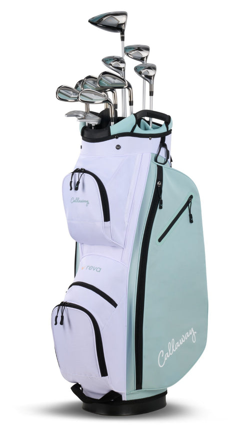 Callaway Reva 11-delige dames golfset inclusief cartbag | kleur: Wit-mintgroen