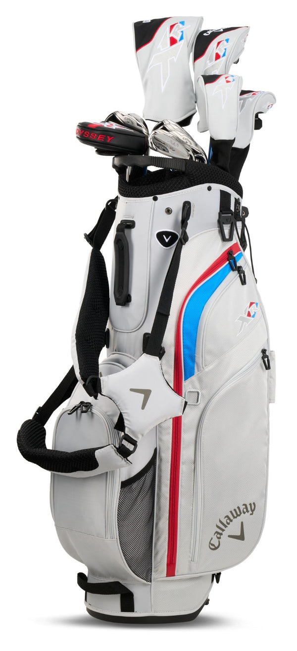 Callaway XR complete men's golf set including stand bag (red-blue)