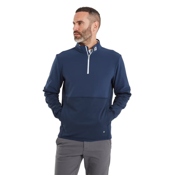 FootJoy ThermoSeries Hybrid Midlayer Heren Golf Pullover (marineblauw)