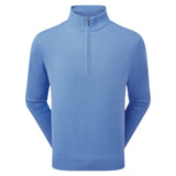 Footjoy Drirelease halve rits golf pullover golftrui met shell voering | kleur: Blauw