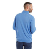 Footjoy Drirelease halve rits golf pullover golftrui met shell voering | kleur: Blauw