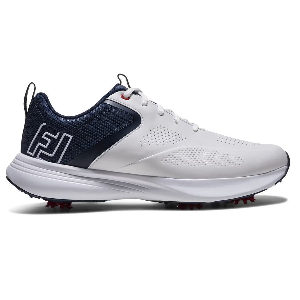 Footjoy Qualifier heren golfschoen | kleur: Wit-marineblauw