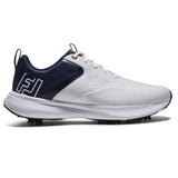 Footjoy Qualifier heren golfschoen | kleur: Wit-marineblauw