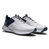 Footjoy Qualifier heren golfschoen | kleur: Wit-marineblauw