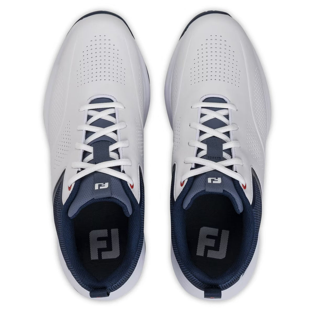 Footjoy Qualifier heren golfschoen | kleur: Wit-marineblauw