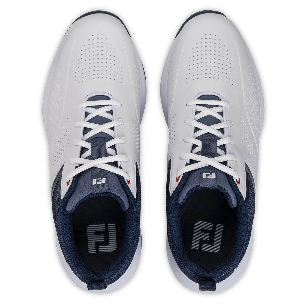 Footjoy Qualifier heren golfschoen | kleur: Wit-marineblauw