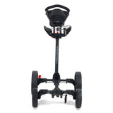 Big Max Quattro - Plat opvouwbare 4-wiel golftrolley (zwart)