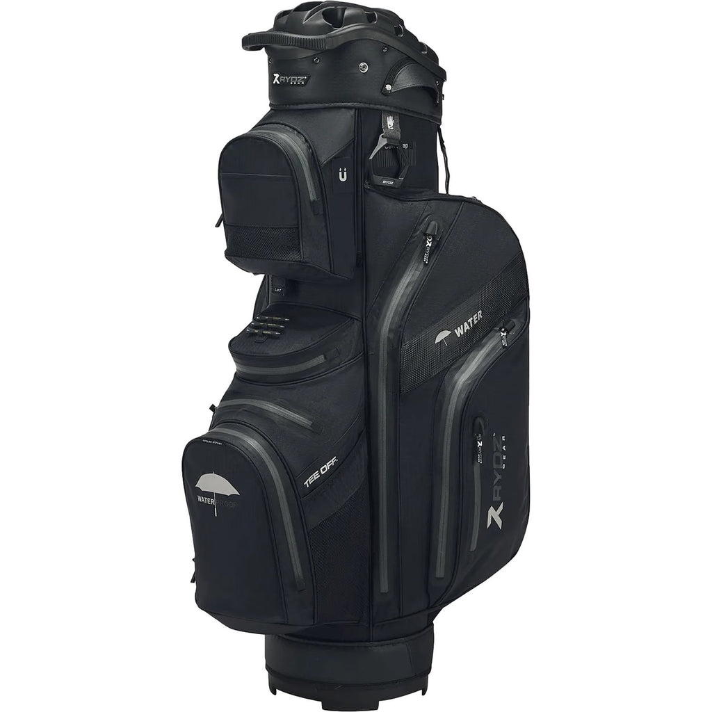 Rydz Navigator Quiet Organizer 14 Waterdichte Golftas – Cartbag | kleur: Zwart
