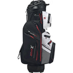Rydz Navigator Quiet Organizer 14 Waterdichte Golftas – Cartbag | kleur: Zwart-rood-wit