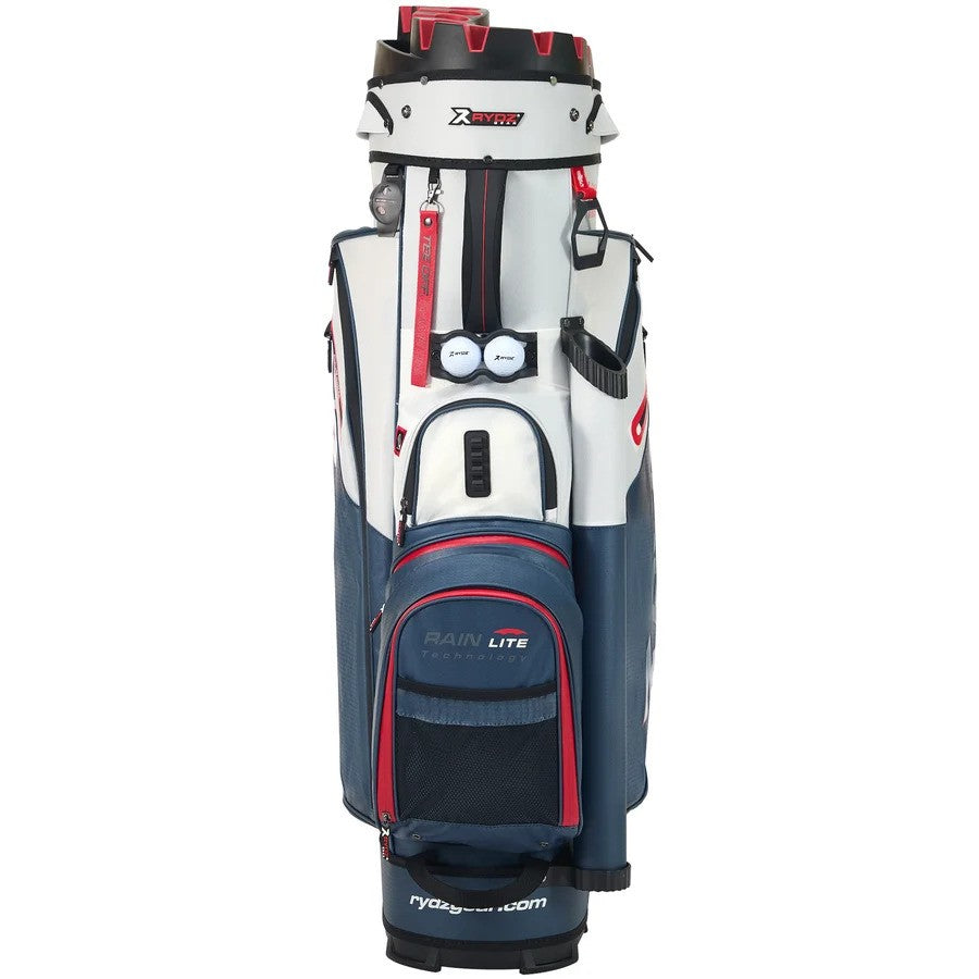 Rydz Lucky Nine Silence 14 Golftas – Cartbag | kleur: Marineblauw-wit-rood