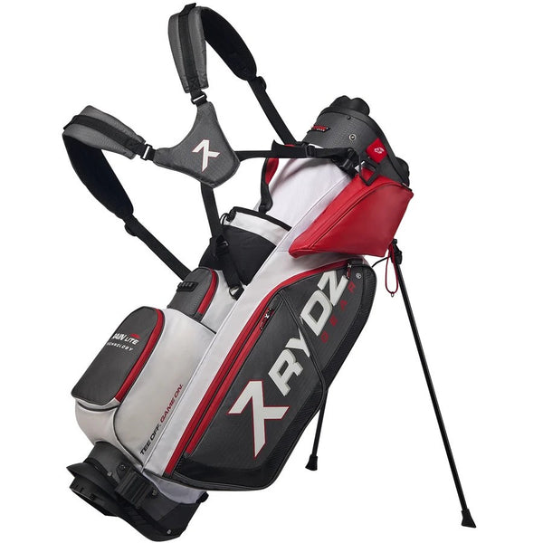 Rydz Sidekick Quiet Organizer 9 Hybrid Standbag | kleur: Donkergrijs-wit-rood