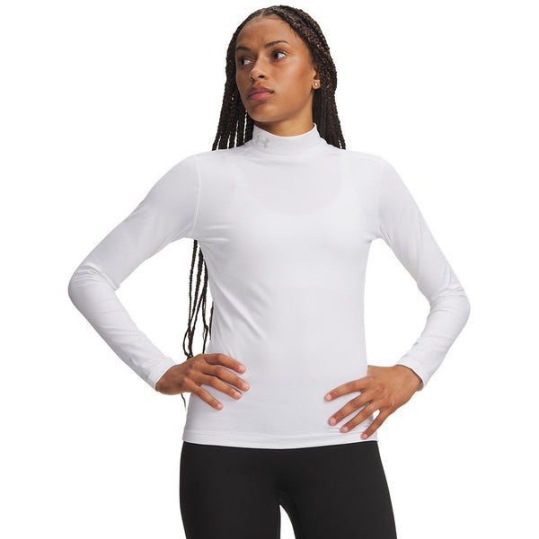 Under Armour ColdGear Mock - dames ondershirt (wit)