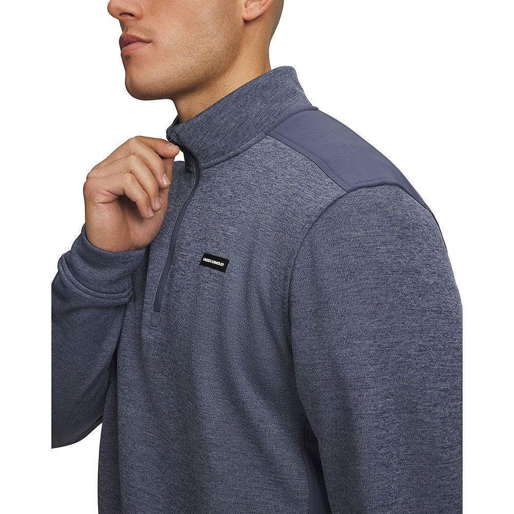 Under Armour Sweaterfleece Hybrid HZ - heren pullover | kleur: Grijsblauw