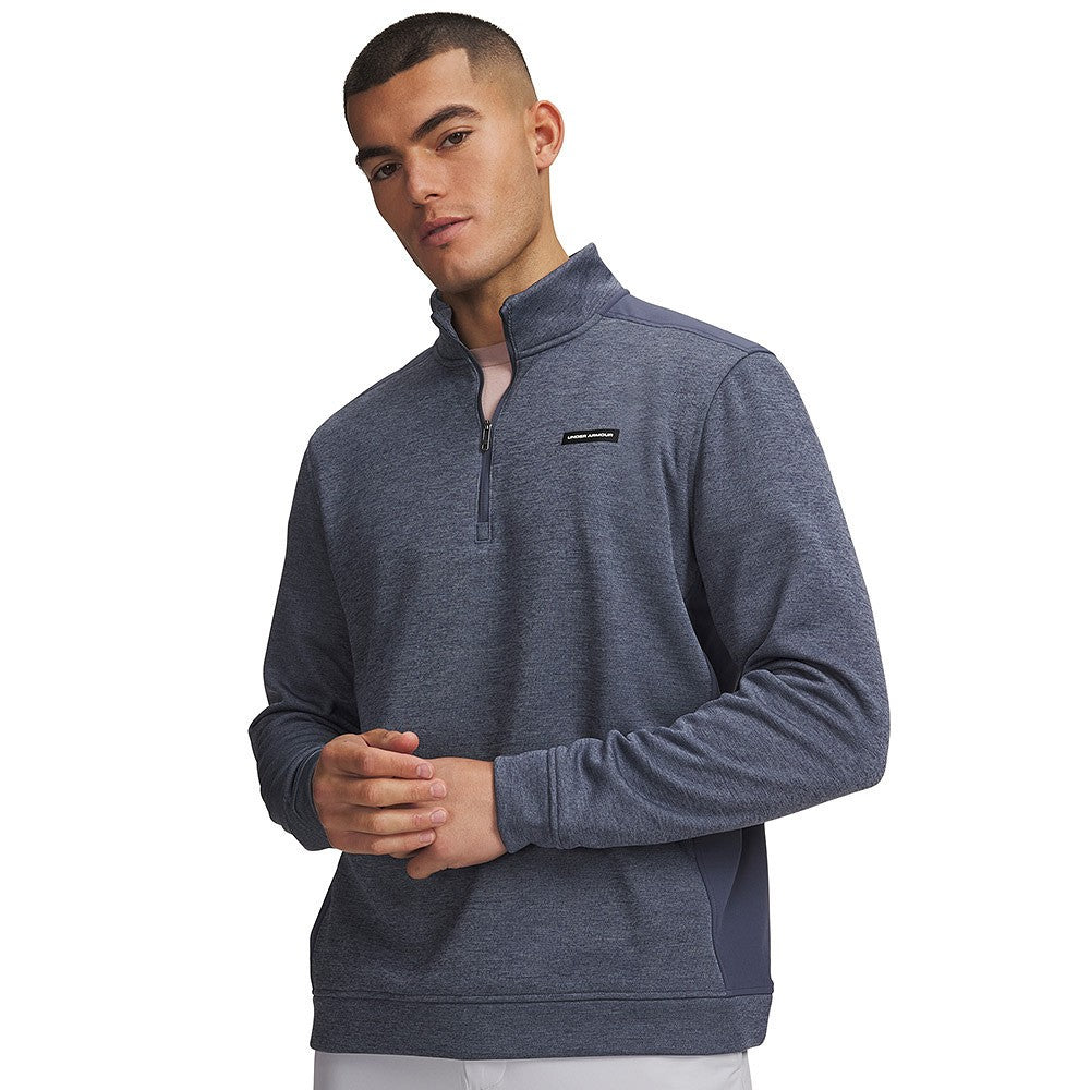Under Armour Sweaterfleece Hybrid HZ - heren pullover | kleur: Grijsblauw