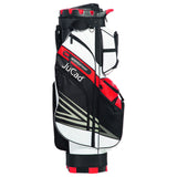 Jucad Quiet Line golftas - cartbag | kleur: Zwart-wit-rood
