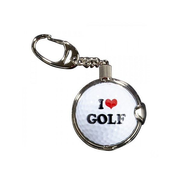 Golf gift - Keychain with golf ball - I Love Golf