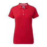 FootJoy Stretch Pique Solid Femmes Golf polo (rouge)