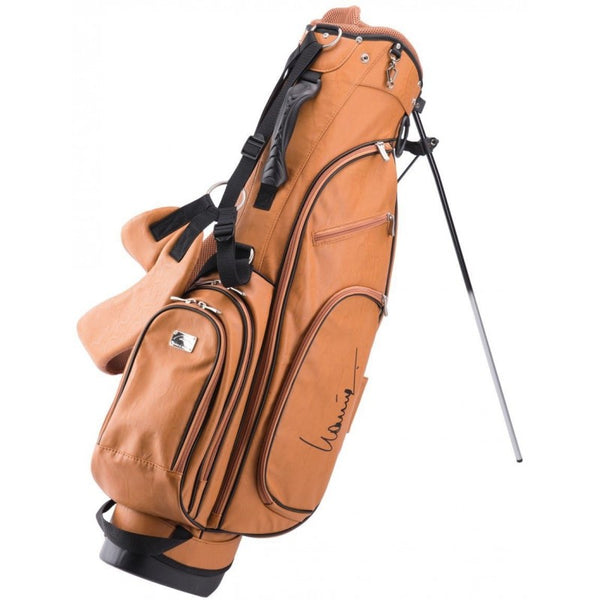 Lanig Alabama Lederen golftas - standbag (bruin)