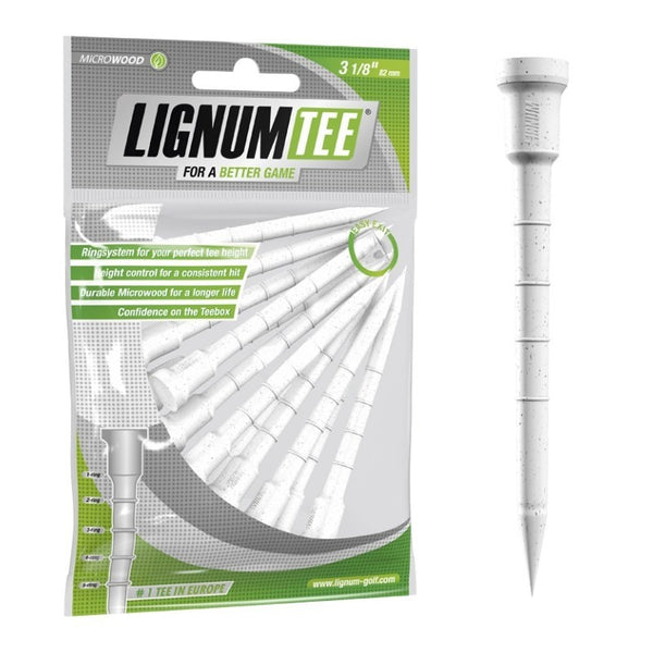 Lignum Golf Tees 82 mm 12 stuks (wit)
