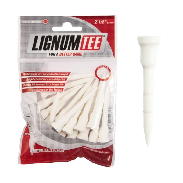 Lignum Golf Tees 62 mm 12 stuks (wit)