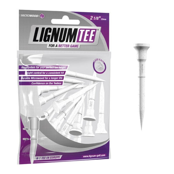 Lignum Golf Tees 53 mm 16 stuks (wit)