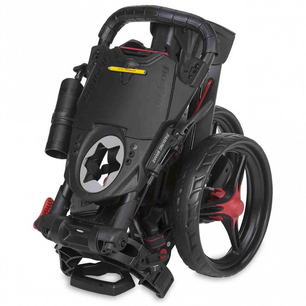 BagBoy Compact 3 golftrolley | kleur: Zwart-rood