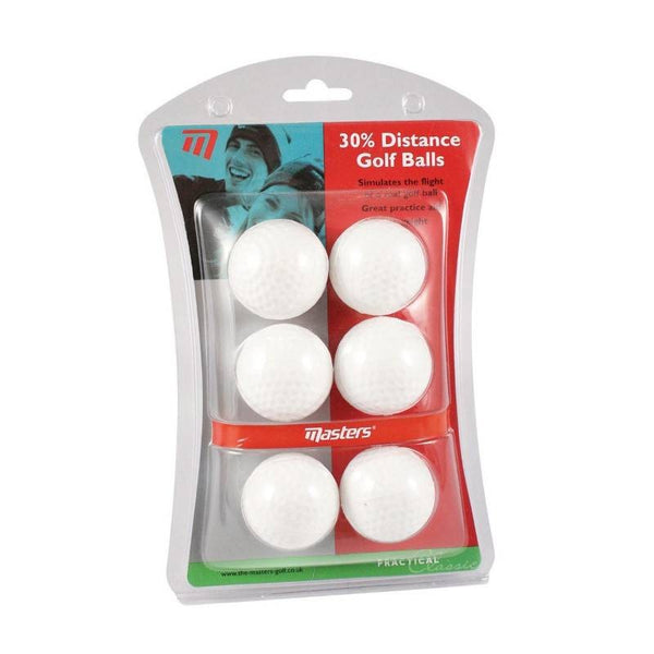Masters 30% Distance Golf Practice Balls (White)