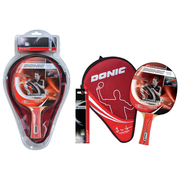 Donic - set Waldner 600 table tennis bat + balls + bat cover