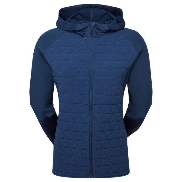 FootJoy ThermoSeries Hybrid Hoodie - dames golfjack (marineblauw)